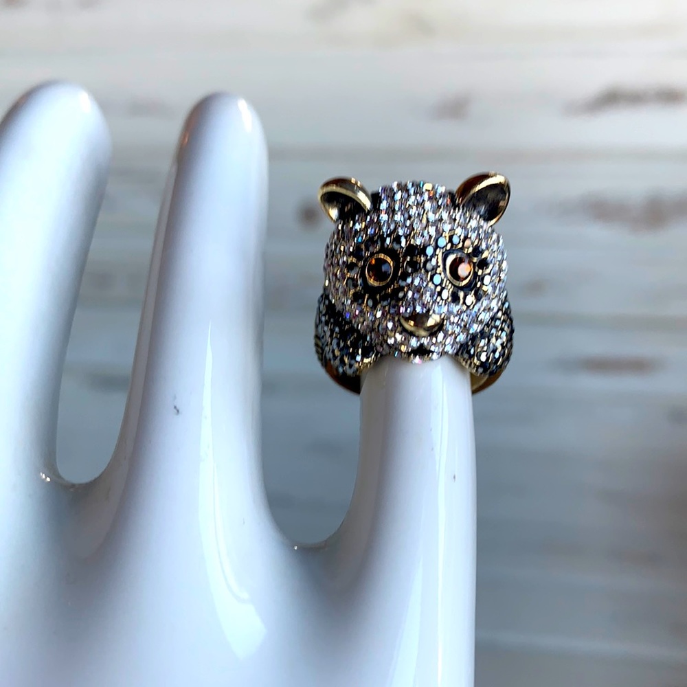 Heidi Daus "Precious Panda" Pavé Crystal Ring